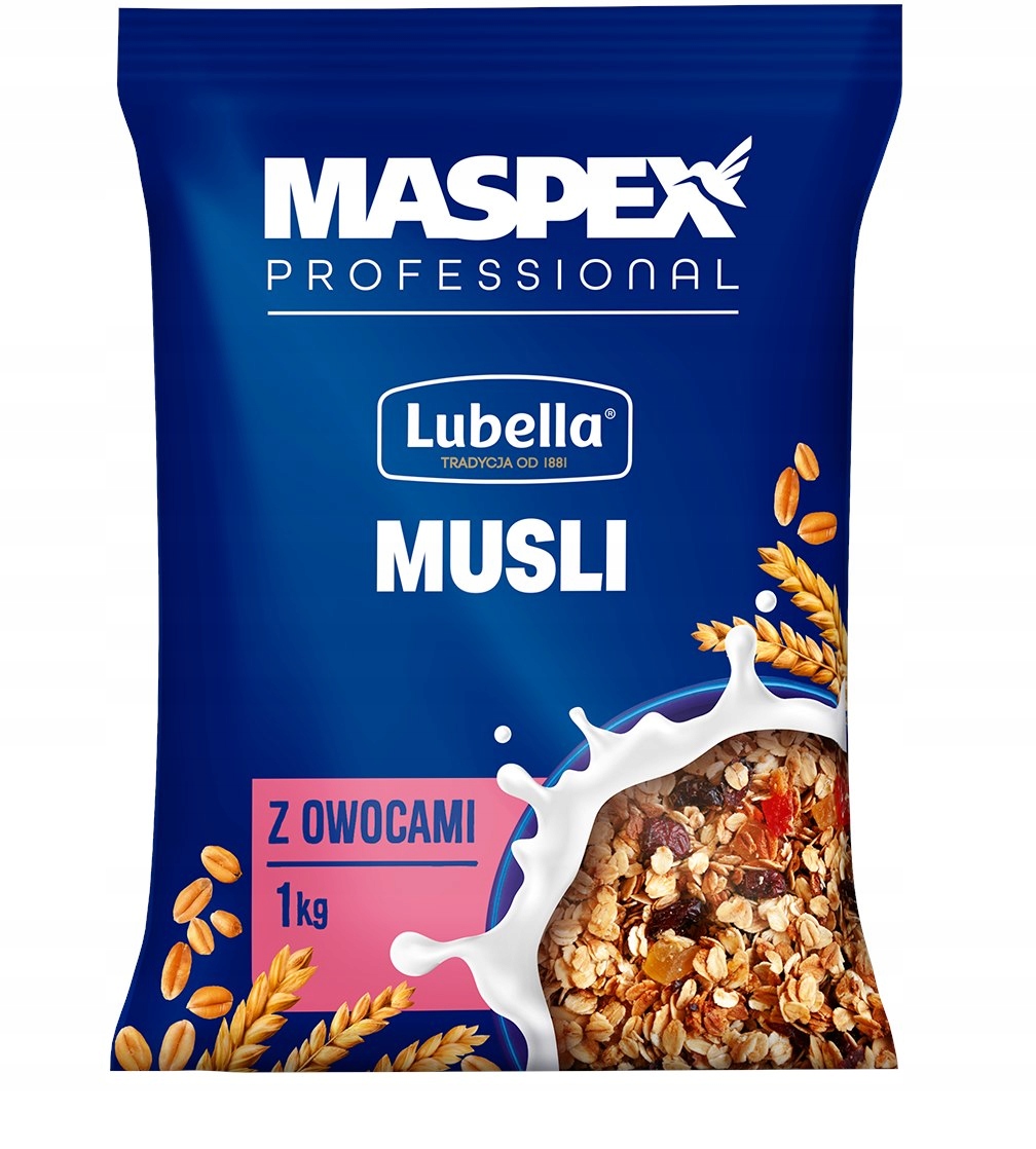 Lubella müsli snídaňové cereálie s ovocem 1 kg
