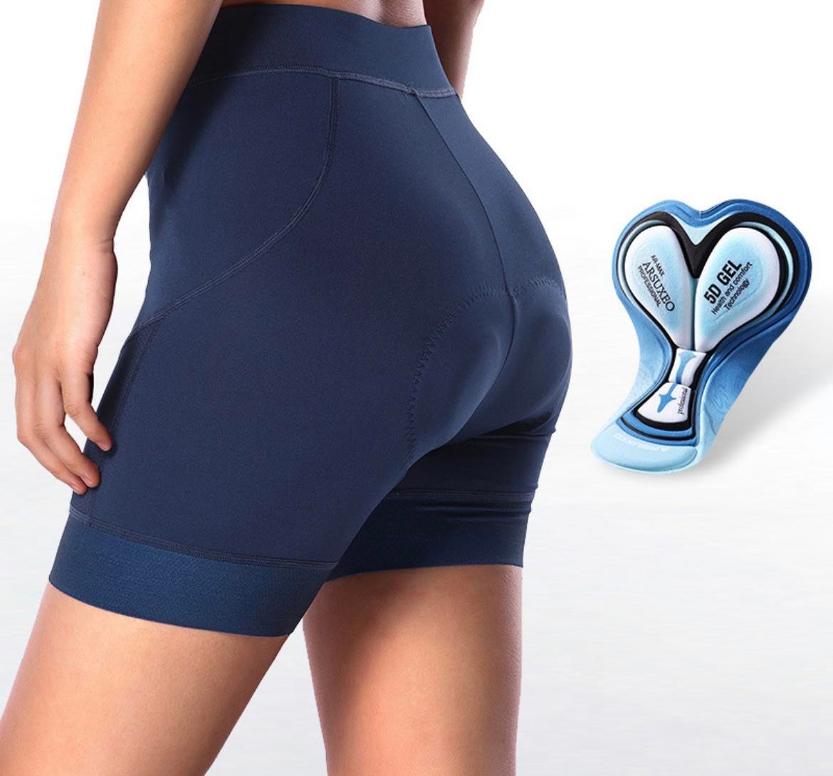 SPODENKI ROWEROWE ARSUXEO Z WKŁADKĄ ŻELOWĄ 5D DAMSKIE NA ROWER r. M EAN (GTIN) 4290651914498