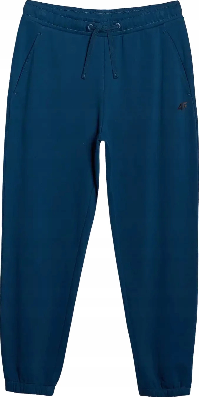 Spodnie dresowe joggery męskie 4F 4FWMM00TTROM1139 morskie