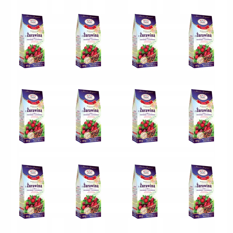 Malwa Aromatizovaný ovocný čaj s brusinkami 80 g X12