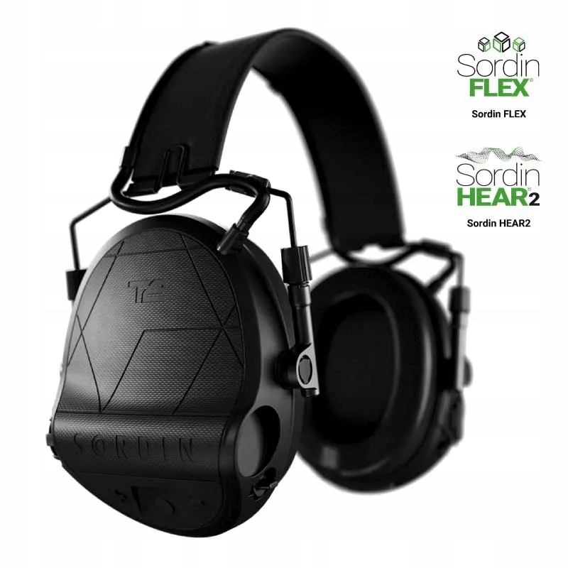 Sordin Supreme T2 Black – słuchawki aktywne 303004-10P