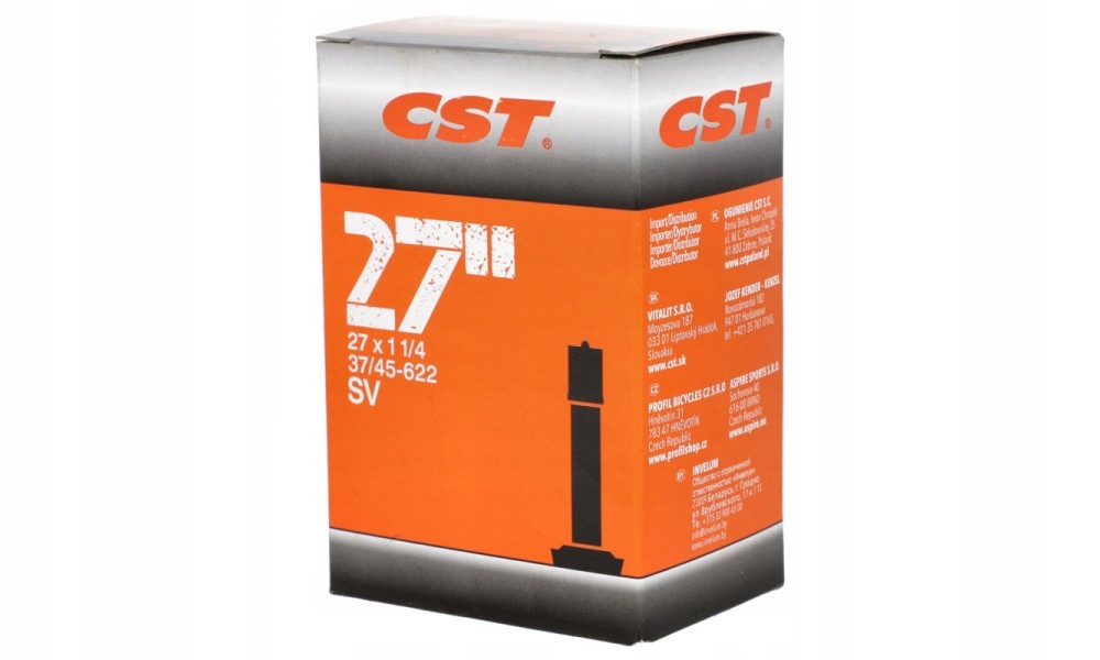Dętka Cst 27" x 1 1/4 SV-Schreader TB-CS030