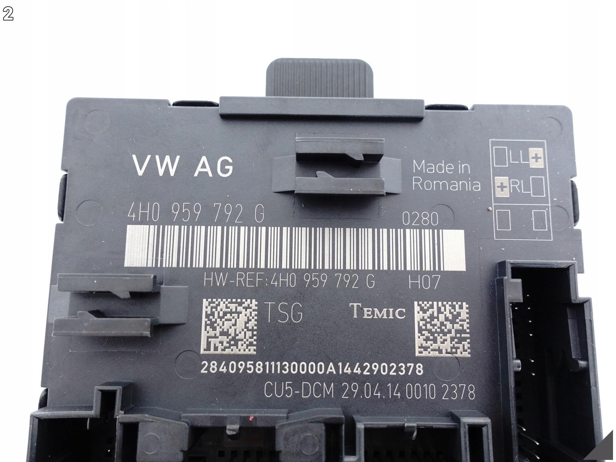AUDI A8 S8 4H0 D4 13-17 LIFT module door PRAWYCH front 4H0959792G