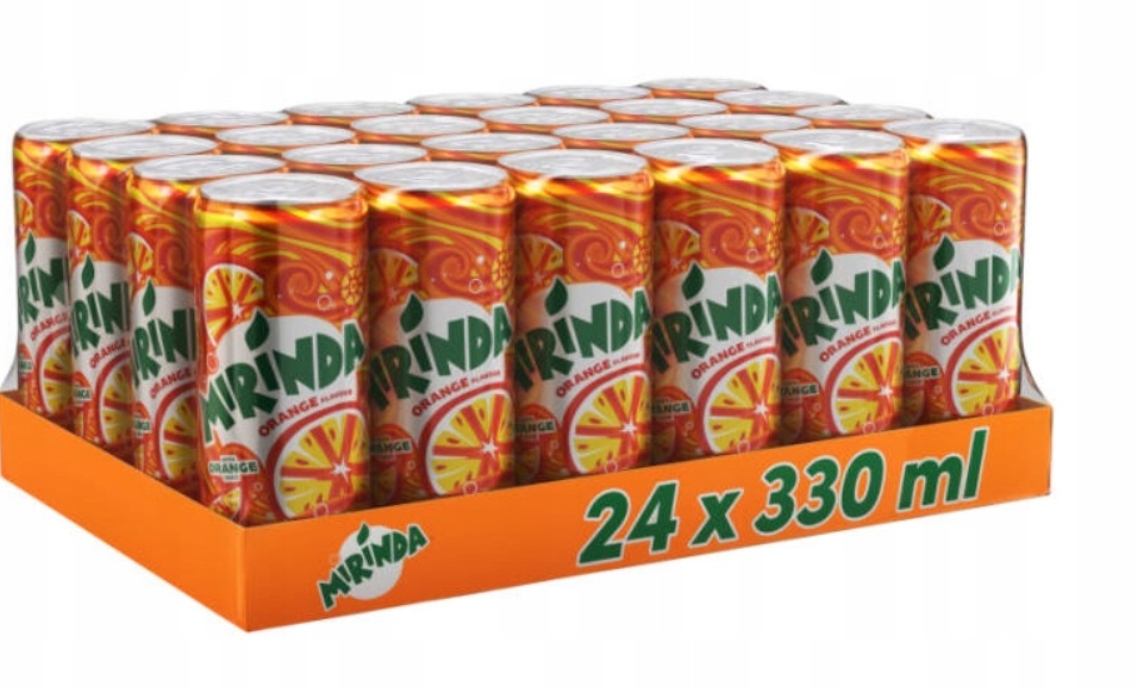 Levně Mirinda orange sycený nápoj 24 x 330 ml
