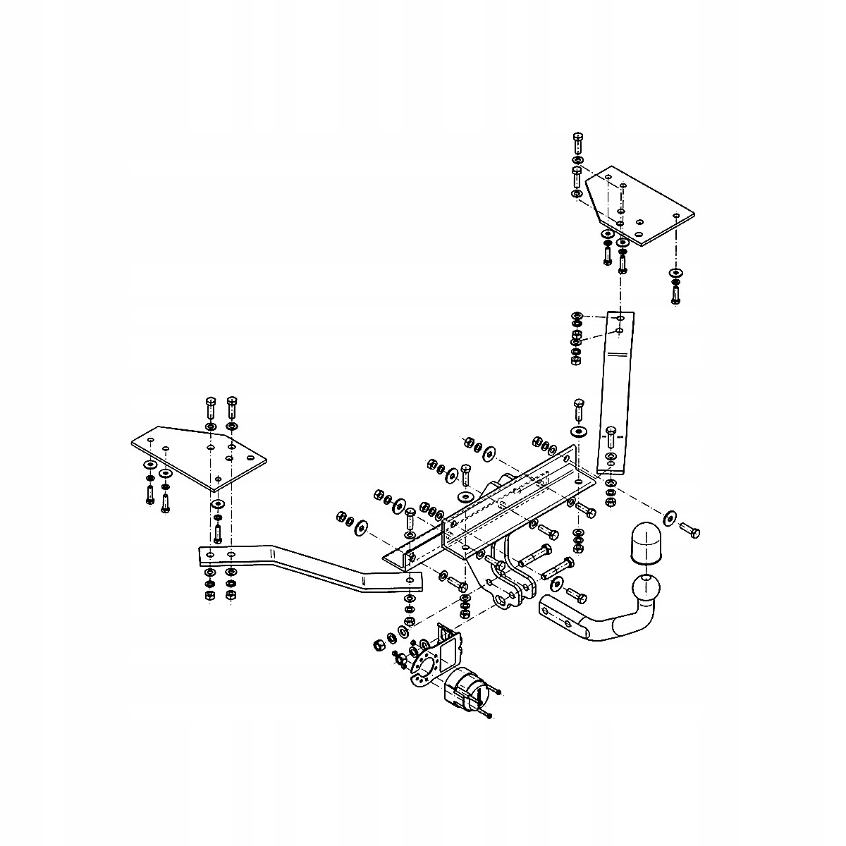 Hak holowniczy do Volvo S40 M II 2 Sedan 04-12 MODUŁ WIĄZKA 13 PIN GRATIS Producent Steinhof