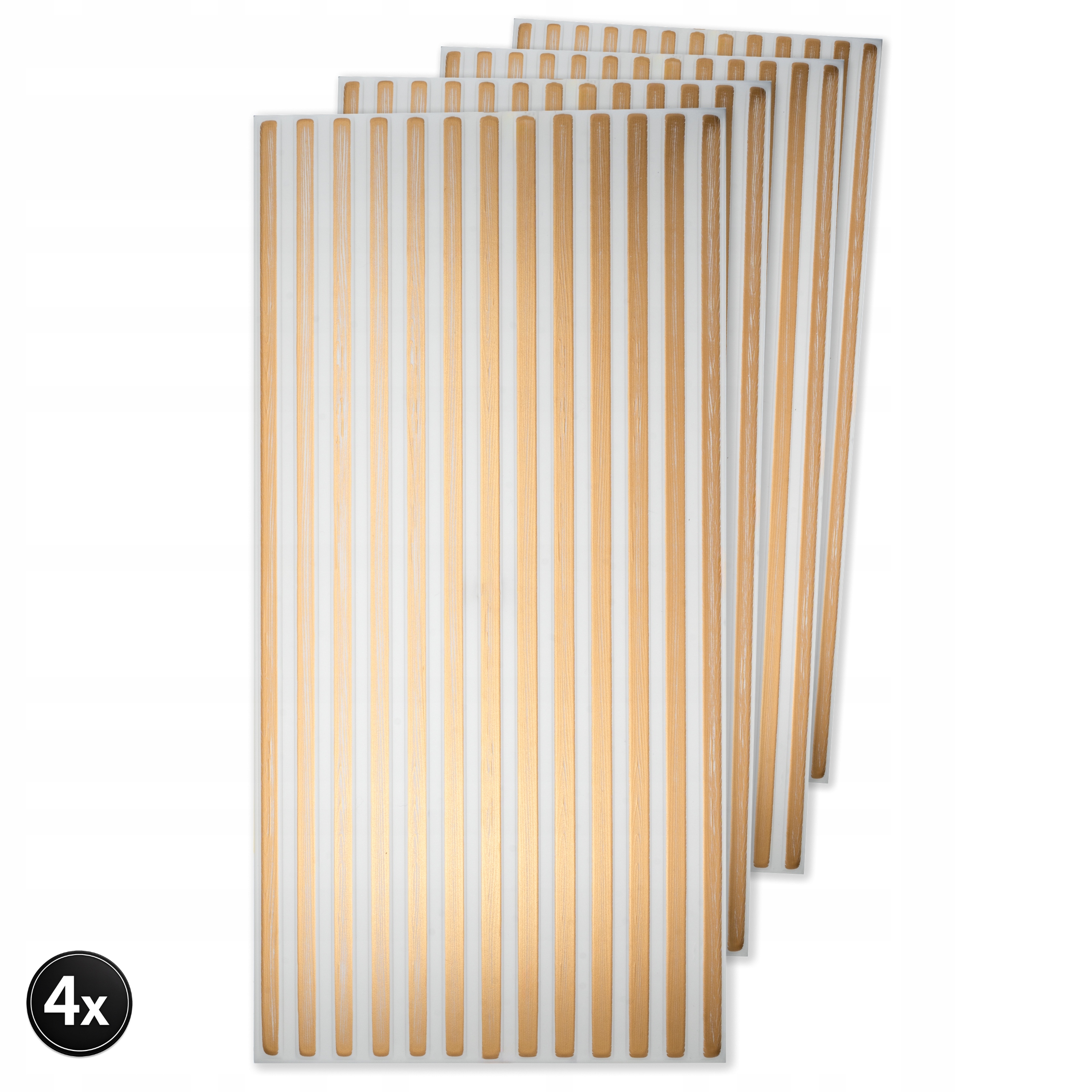 Dekorativní nástěnný panel Xps Lamel Cashmere Gold 3D 100x50, balení 4 kusů