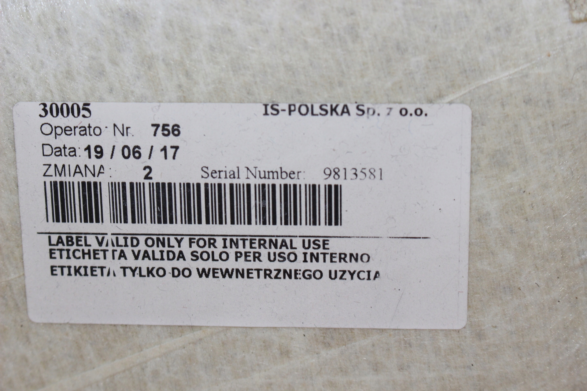 потолок дефект BMW OE 7291492