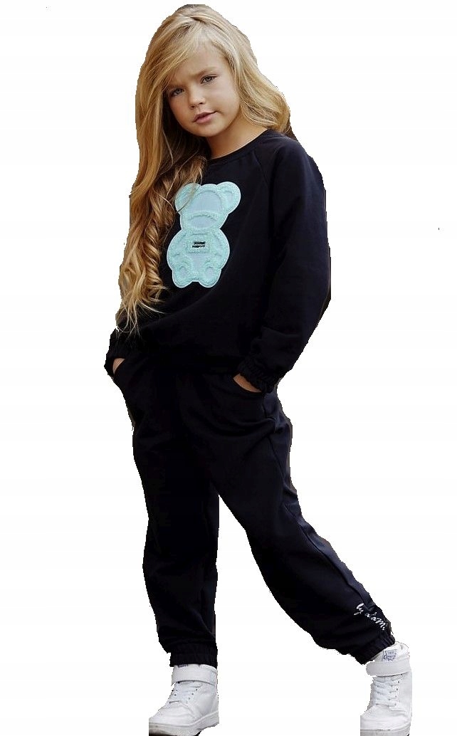 

Małami Stylowy dres Komplet spodnie bluza 134 140