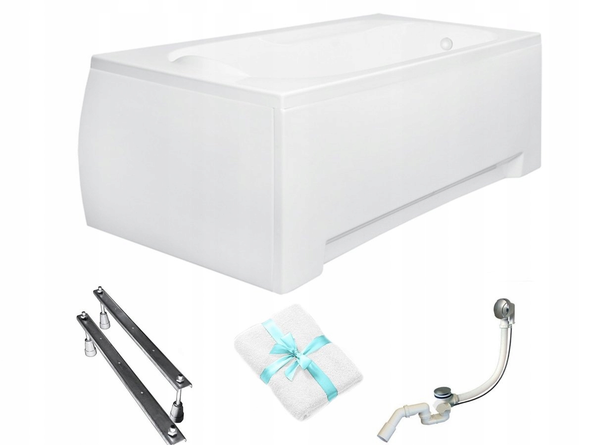 Besco Vana Bona 180x80 s bílým krytem sifon