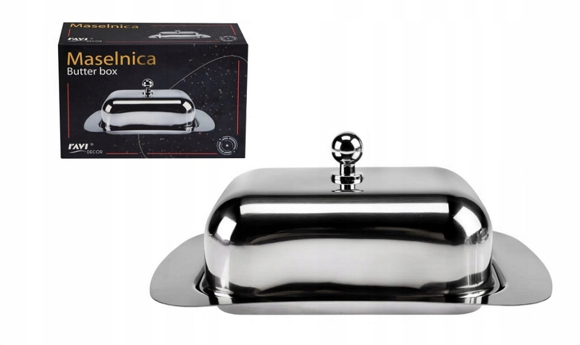 Maselniczka stal nierdzewna połysk błyszcząca Marka Ravi