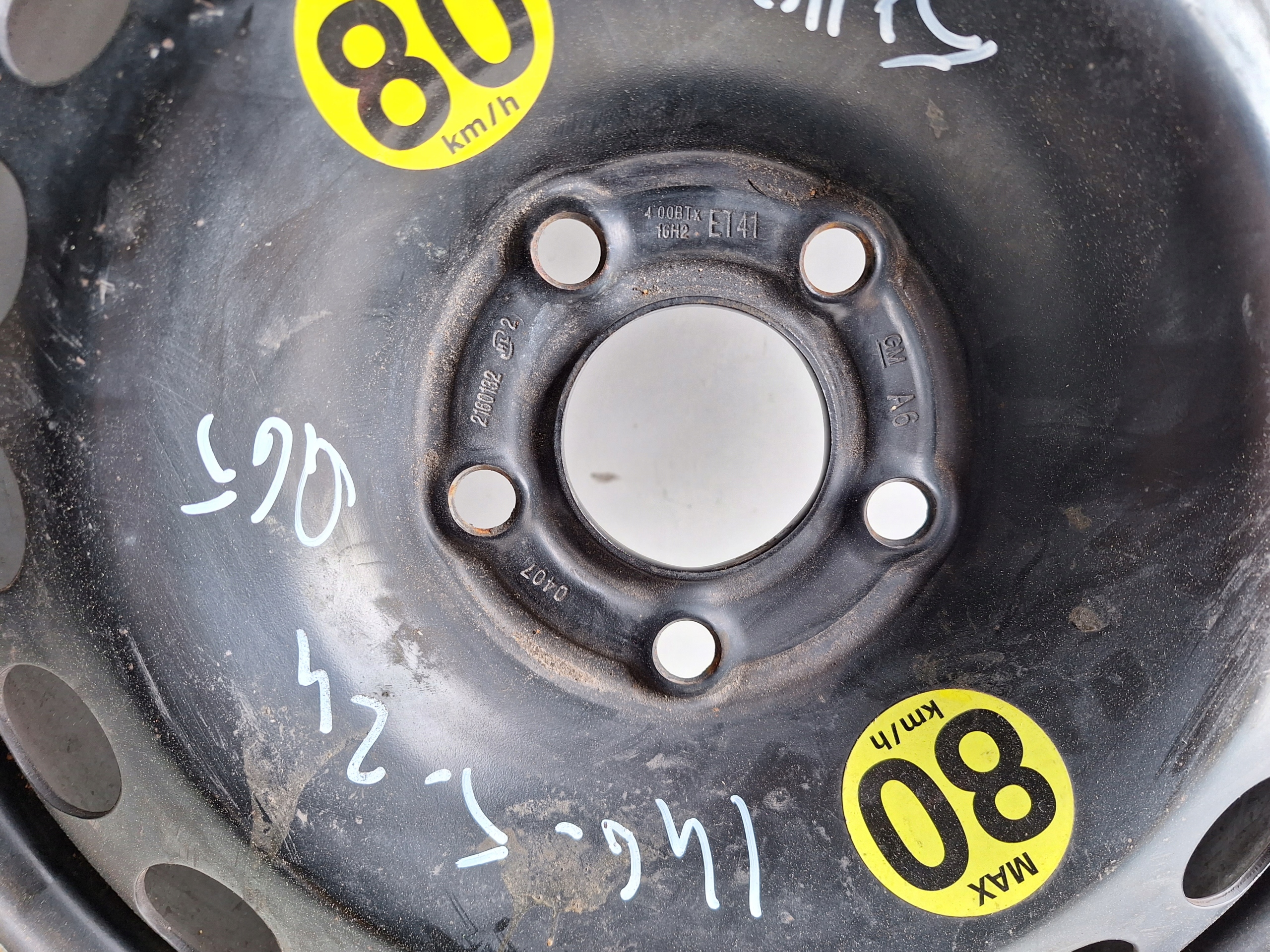 OPEL 5X110 wheel spare 125/85 R16