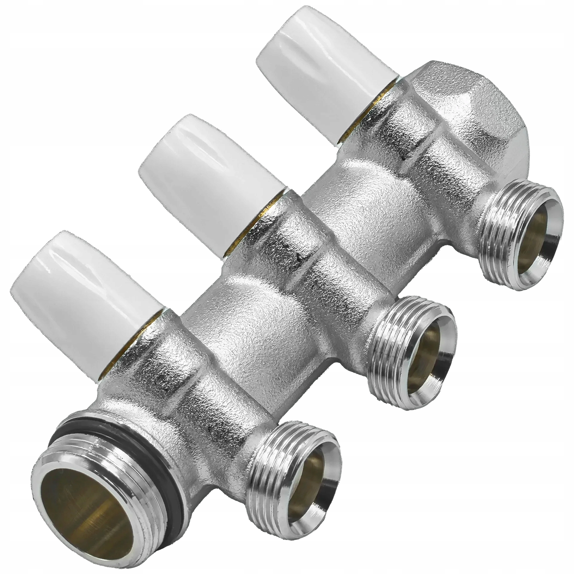 Rozdělovač 1"x3/4" 18 Eurokonus 3 Okruhy Chrom Pro Pitnou Užitkovou Vodu