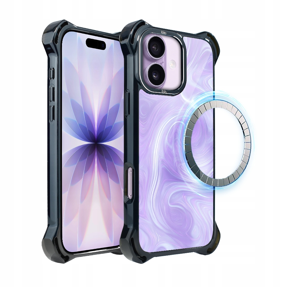 Pouzdro pro iPhone 17 Ibizu DropGuard Ultra s MagSafe, Levandulový vír