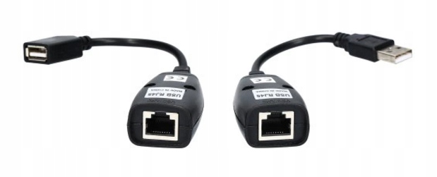 PRZEDŁUŻACZ USB EXTENDER RJ45 PO LAN 60M Cat5/5e/6 Marka inna
