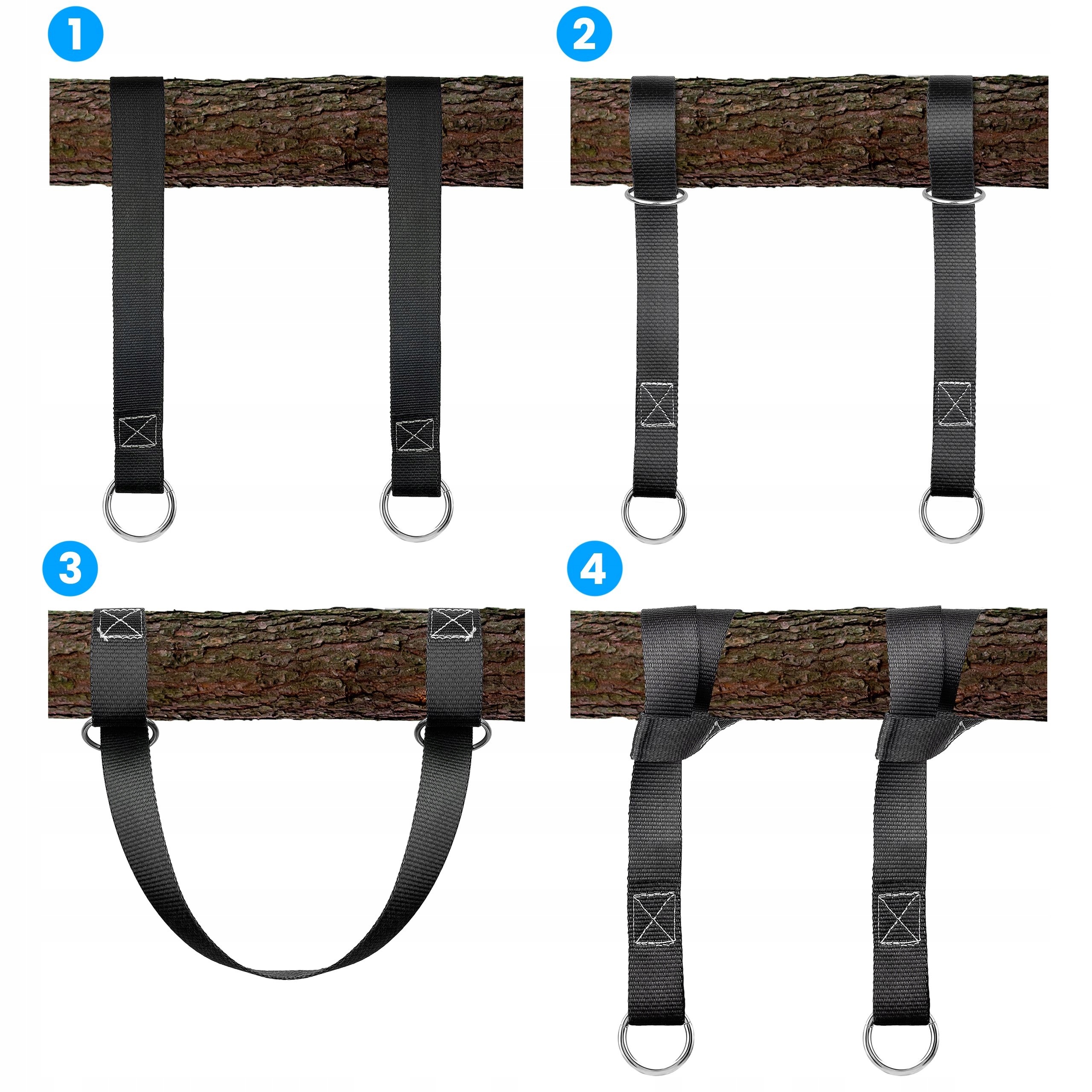 ZESTAW MOCOWANIE DO HAMAKA HUŚTAWKI LINKI TAŚMY Kod producenta 20-02-019C