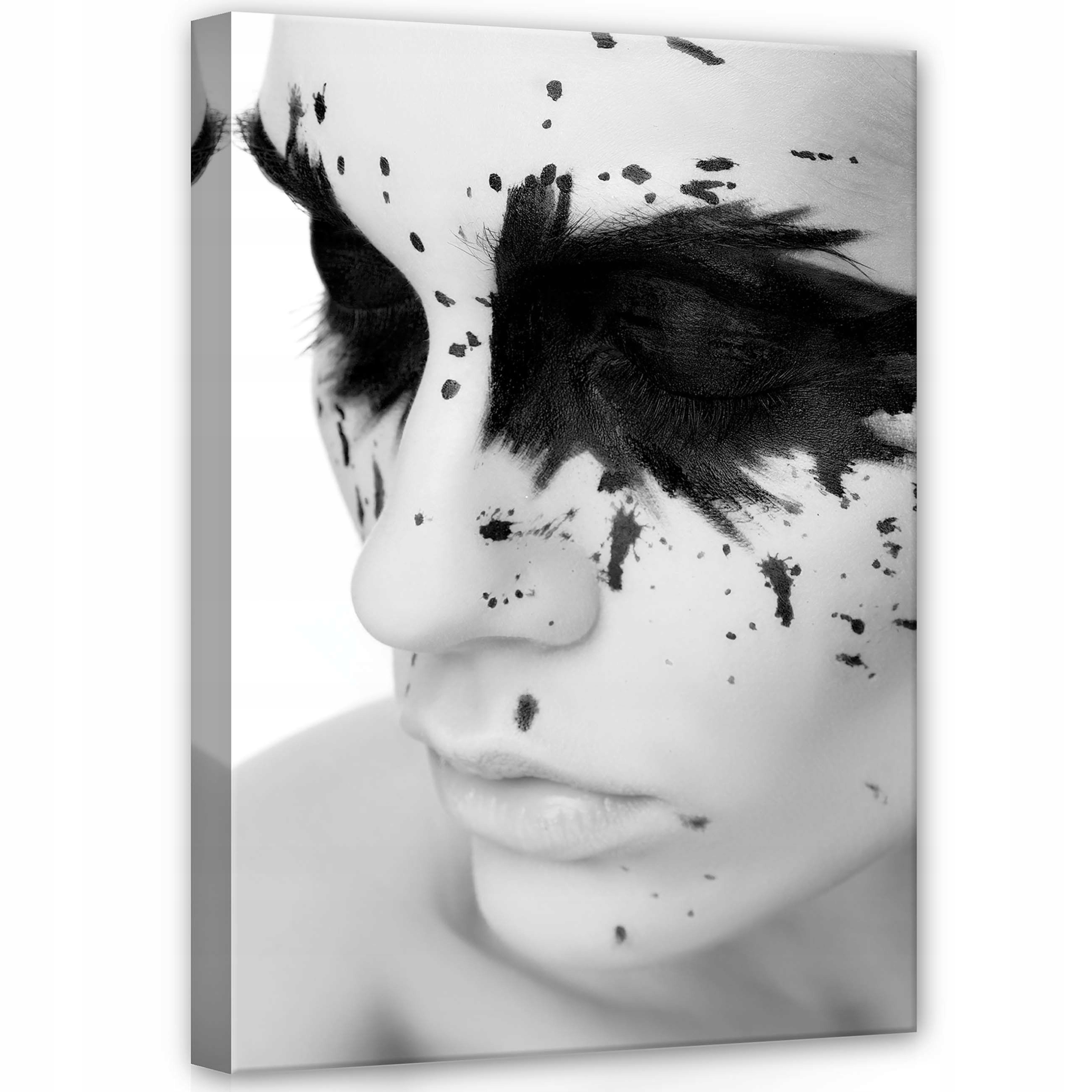 Obraz 50x70 Monochromatický portrét tělo tvář výraz kontrast