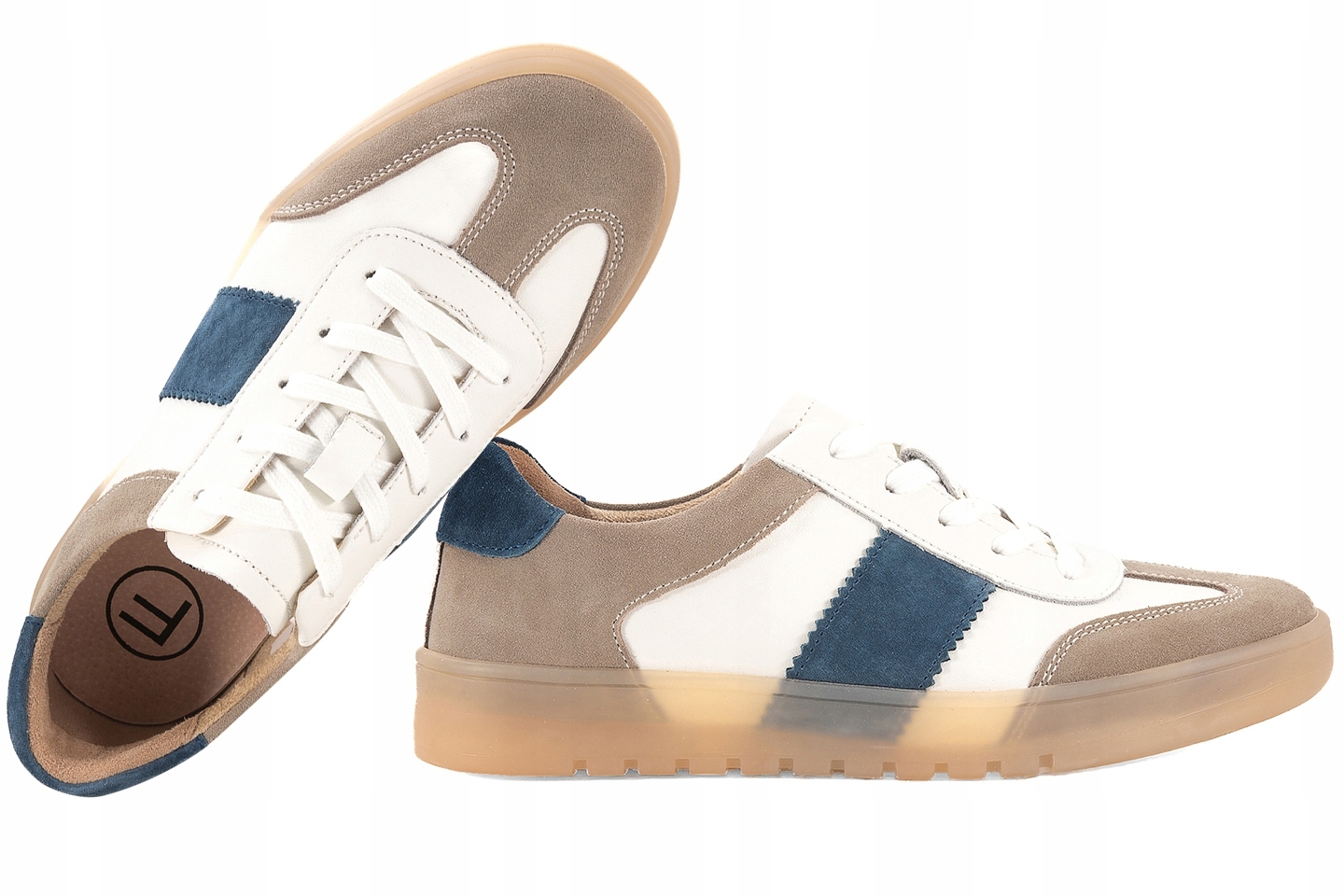 Filippo DP6770 Dámské Polobotky Sportovní Kožené Tenisky bílé 40 Bílá