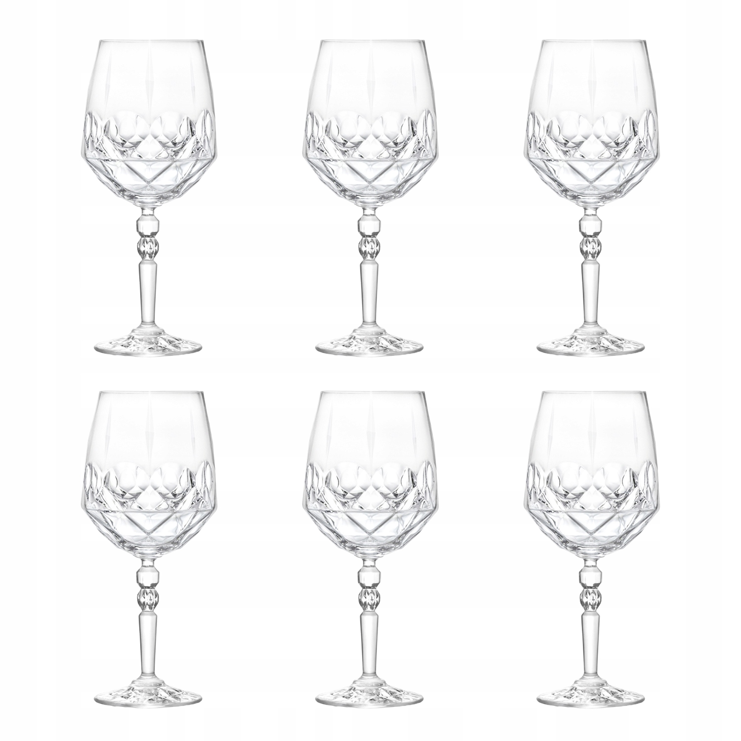 Sada křišťálových sklenic na víno a nápoje Alkemist Rcr 6 ks 670 ml