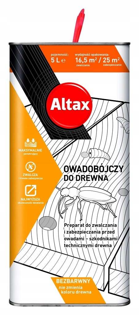 

Altax Środek Preparat Owadobójczy Do Drewna 5L