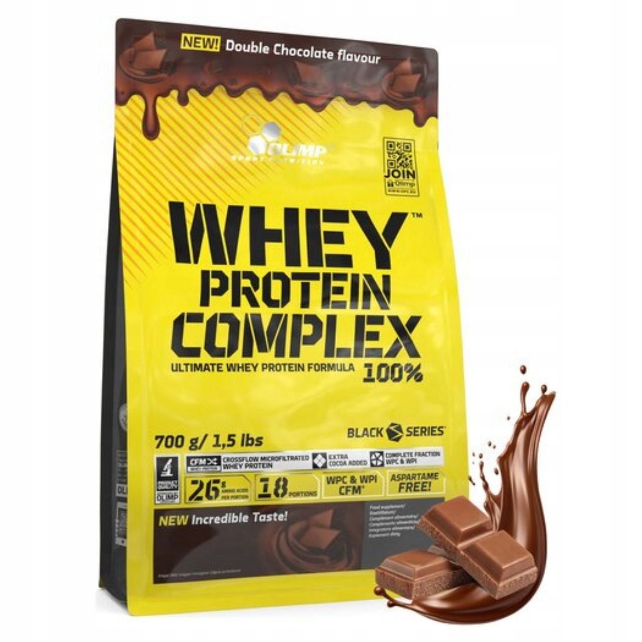 Olimp Whey Protein Complex Protein Dvojitá Čokoláda 700 g