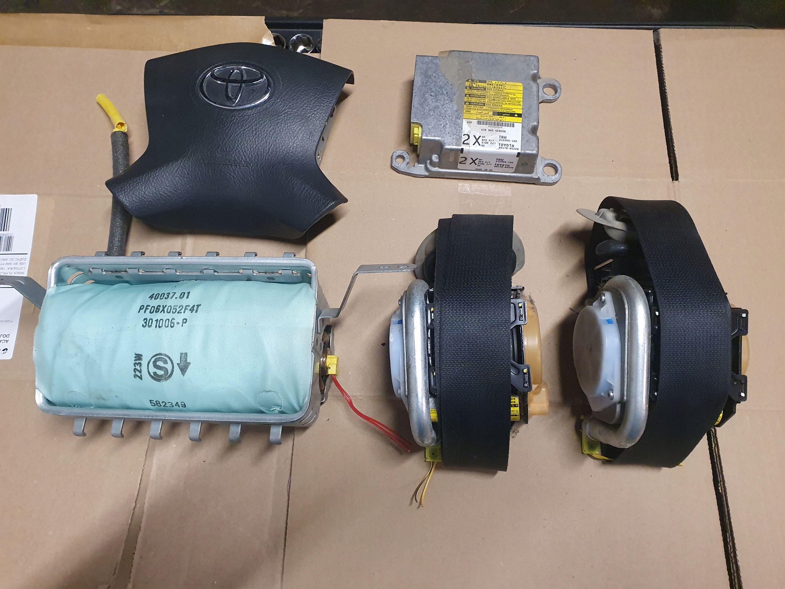 Подушки безопасности ремни Toyota Avensis II T25 лифт