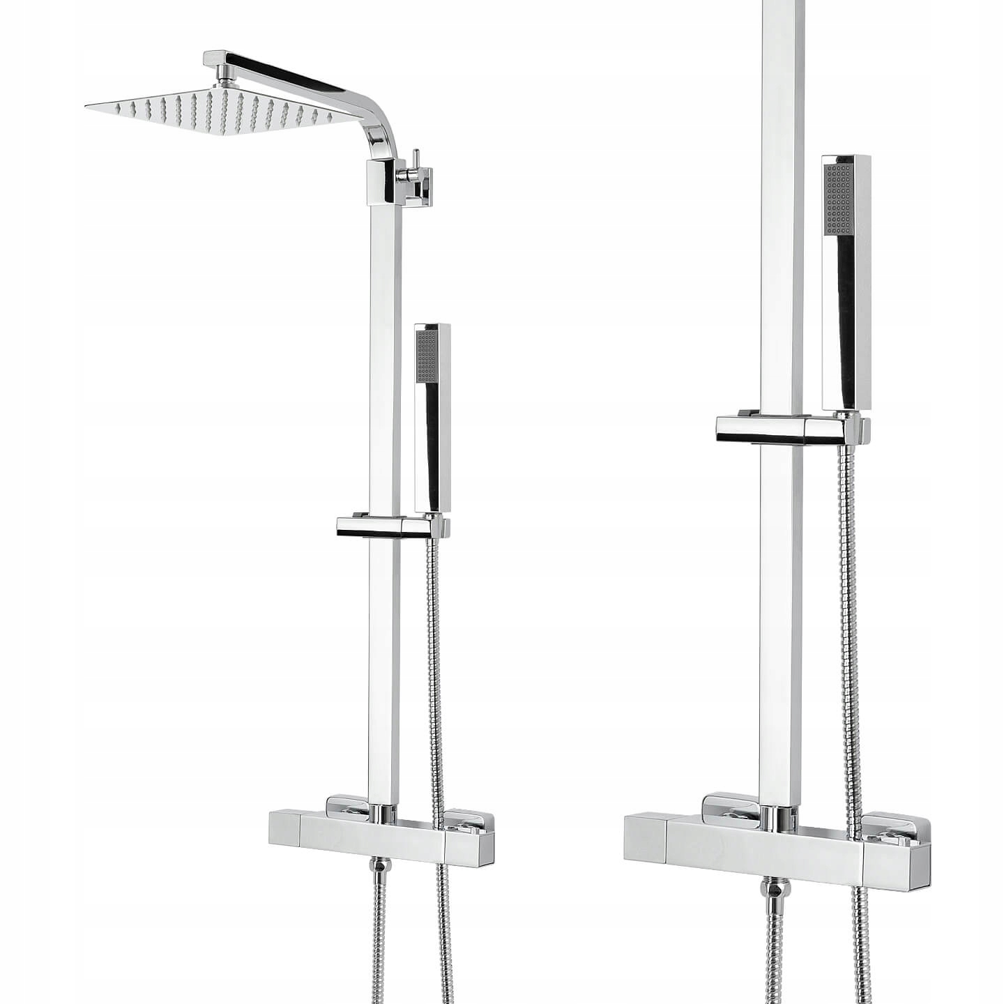 Sprchový Set Sprchová Stĺpová Sprcha Termostat Dažďová Sprcha 20 CM Sannit