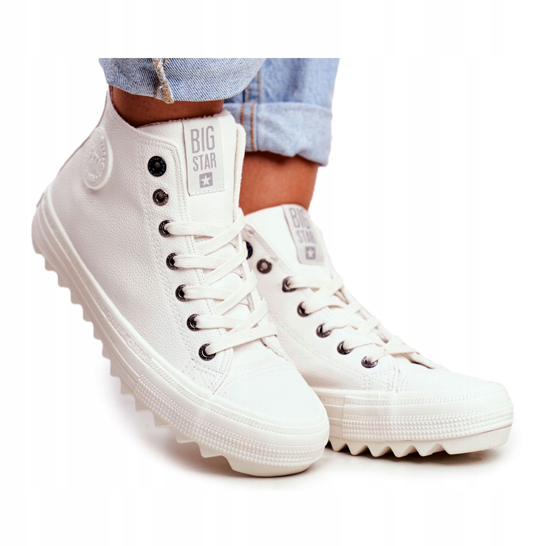

Białe Inny materiał Buty Trampki Big Star r.36