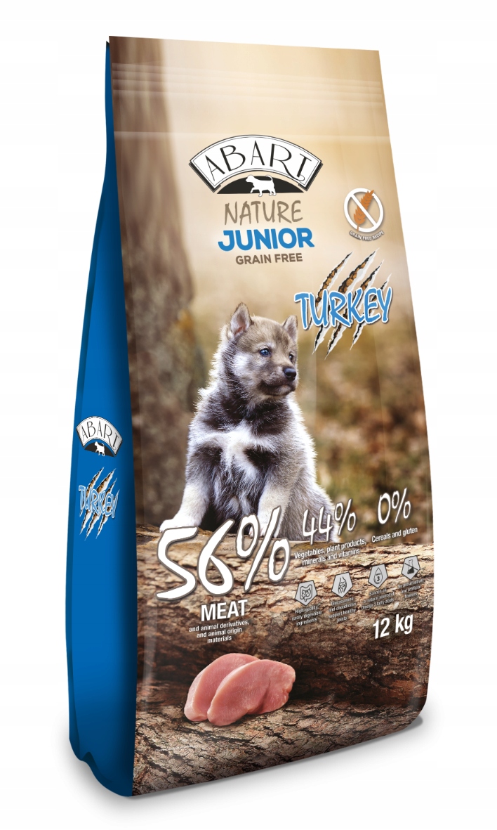 Levně Abart Dog Junior 12 kg 56% masa bez obilovin
