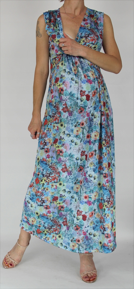 Maxi Šaty Těhotenství Krmení na oslavy L