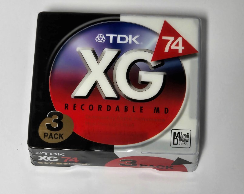 Diskety Minidisc Tdk Xg 74 3 Pack 3 Ks Vyrobené V Japonsku Fólie MD