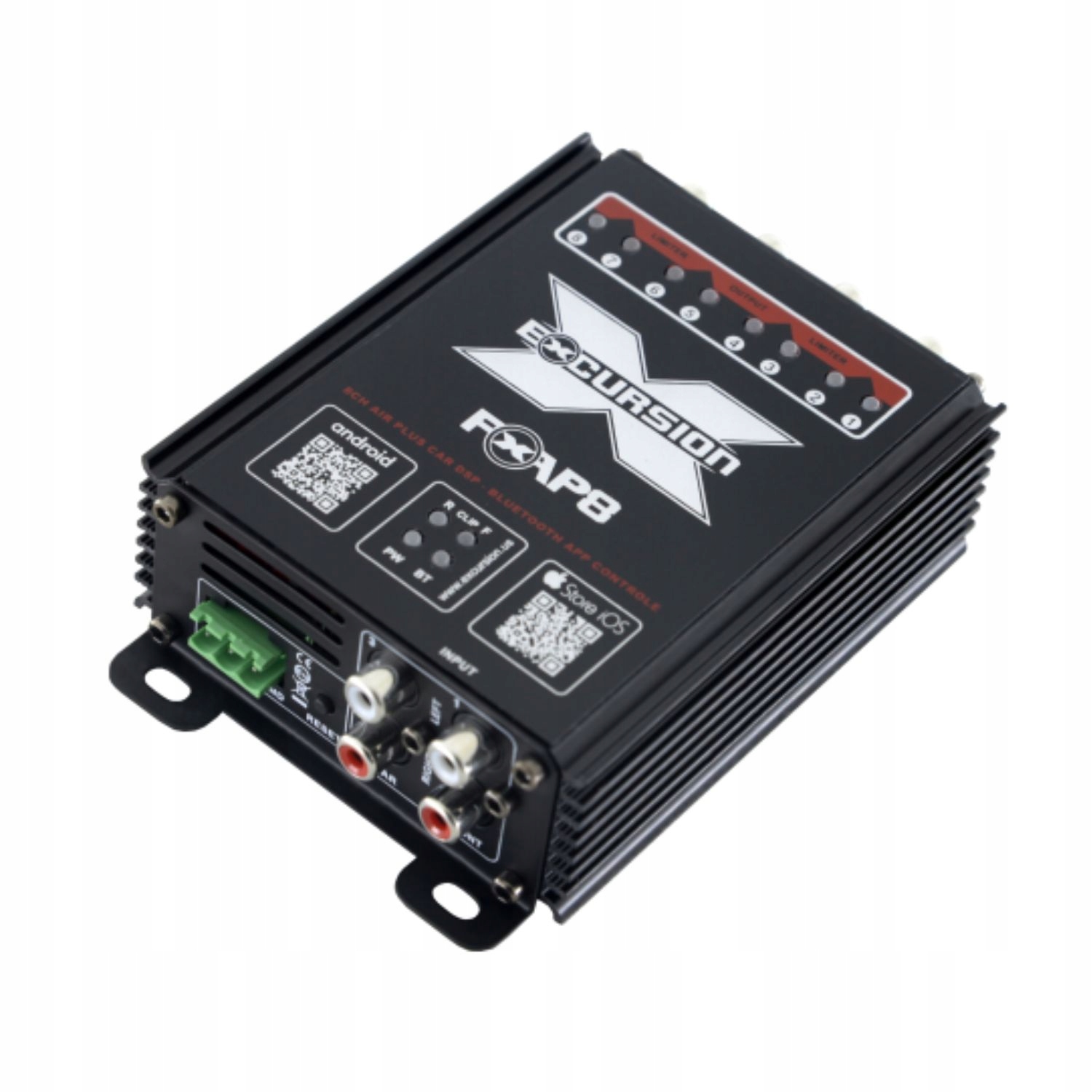 Procesor dźwięku Dsp Excursion PX-AP8 8-kanałów Ios Android Bluetooth Audio