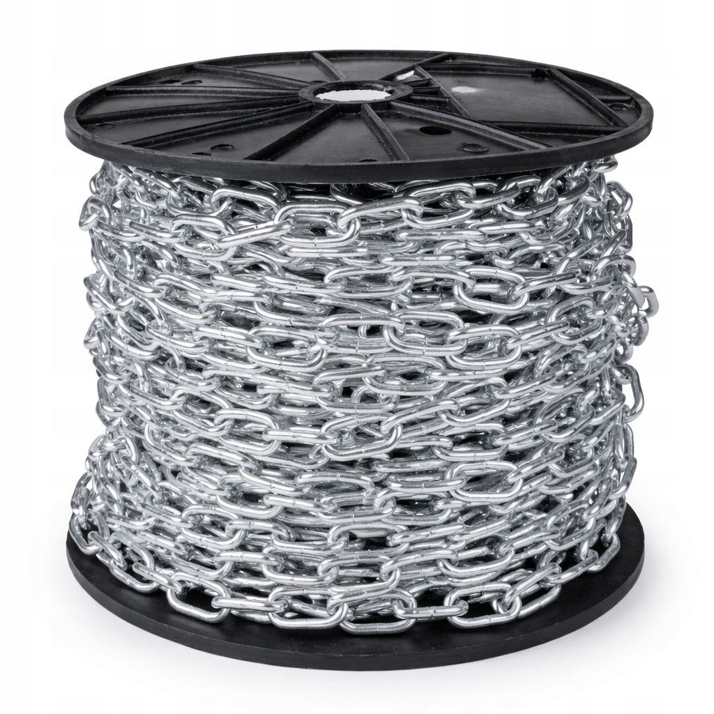 Pozinkovaný Řetěz 4 mm 40 m D1 500 Kg Z Nízkouhlíkové Oceli