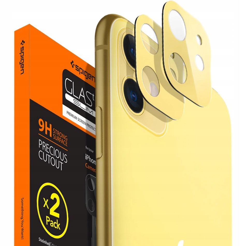 

Szkło na aparat do iPhone 11, Spigen Camera Fc x2
