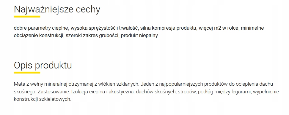 ISOVER WEŁNA MINERALNA UNI-MATA 0,039 12cm Kod producenta MINERALNA UNI-MATA 0,039