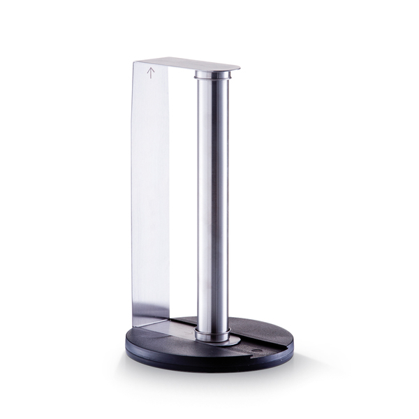 Držák na kuchyňské utěrky černý, plast 17x30cm