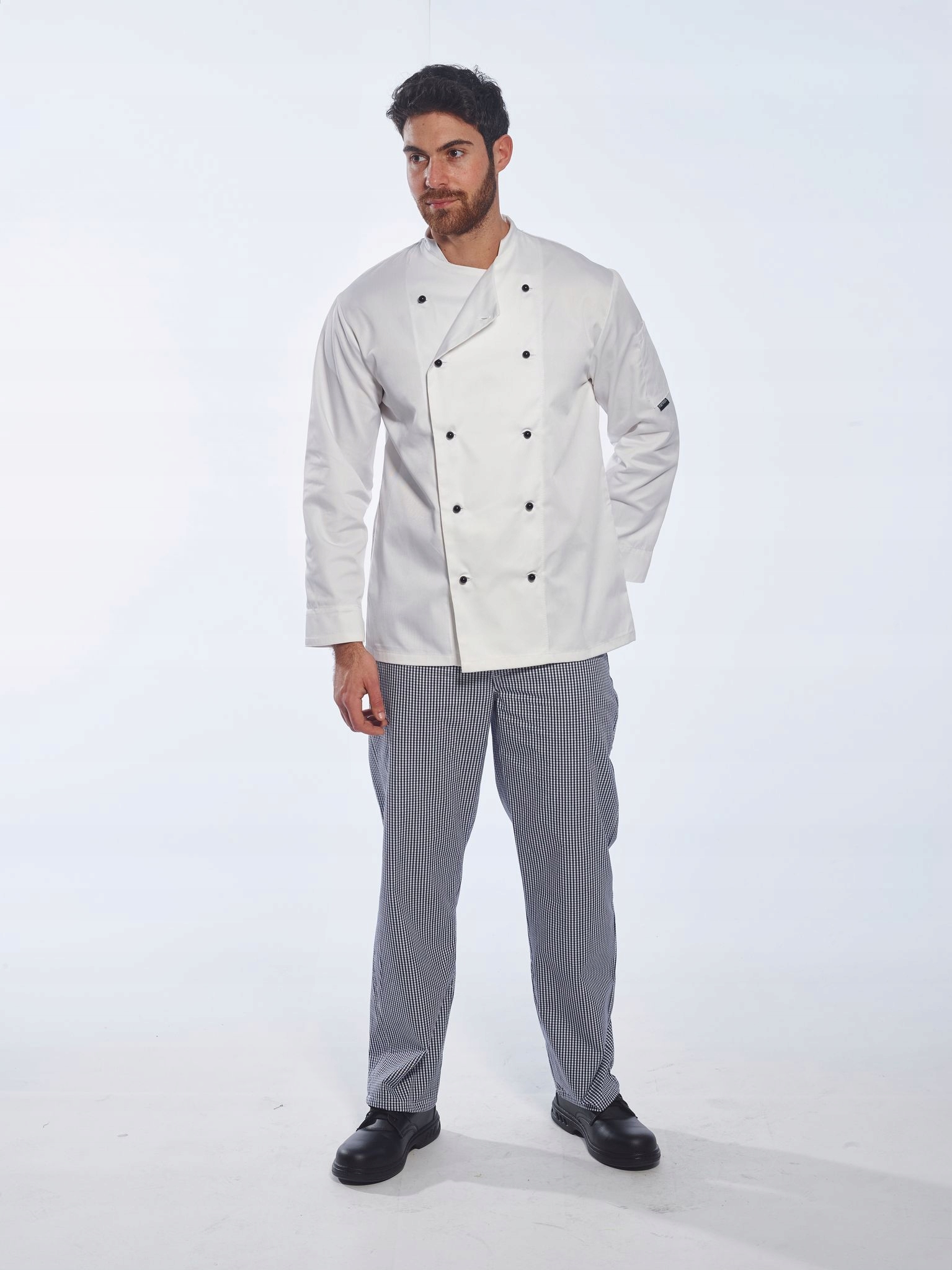 BLUZA KUCHARSKA MĘSKA KOSZULKA ROBOCZA SZEFA KUCHNI KITEL FARTUCH DO PRACY Kolor biały