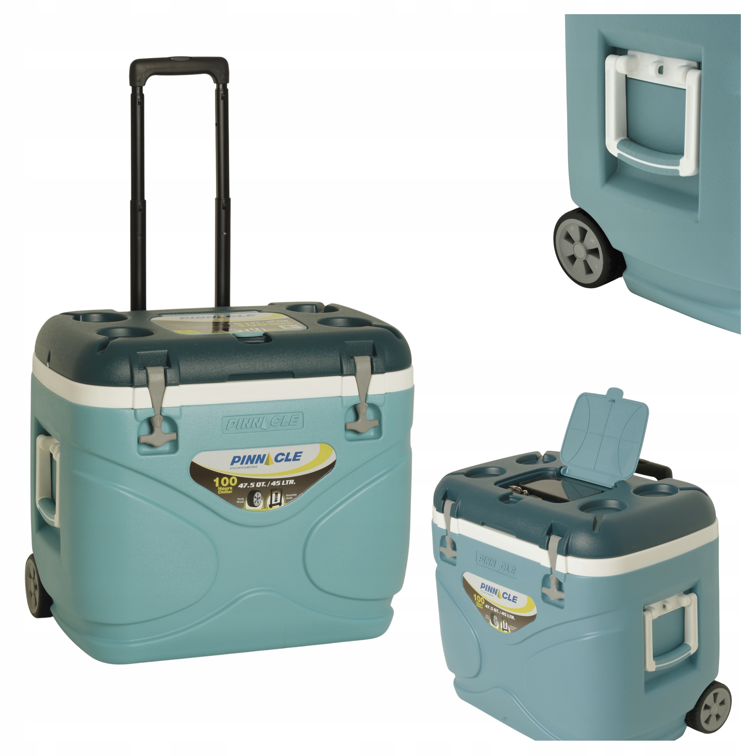 Pinnacle Turistická lednička 45 l s kolečky pro vložky TPX3012 Velká modrá