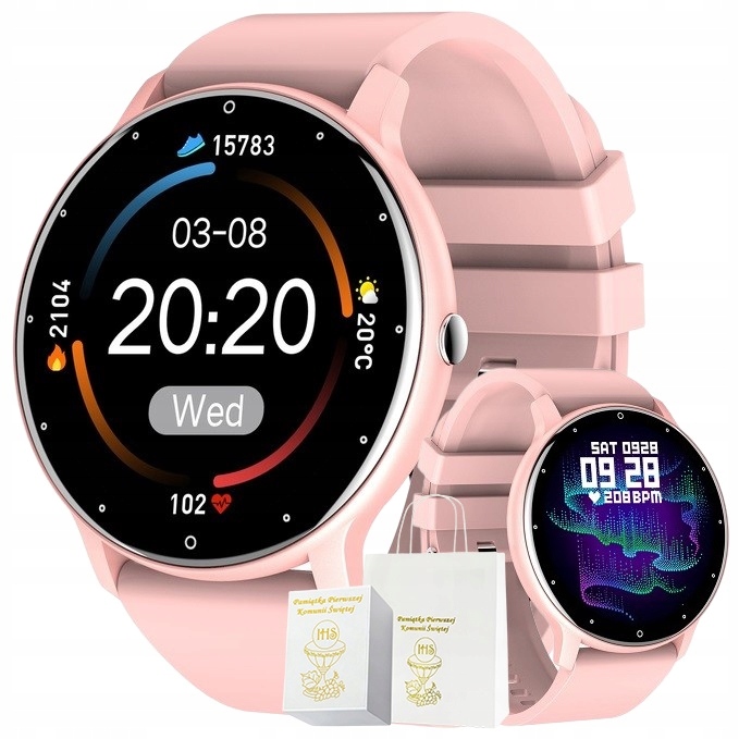 

Zegarek Smartwatch Dla Dziewczynki Na Komunię +box