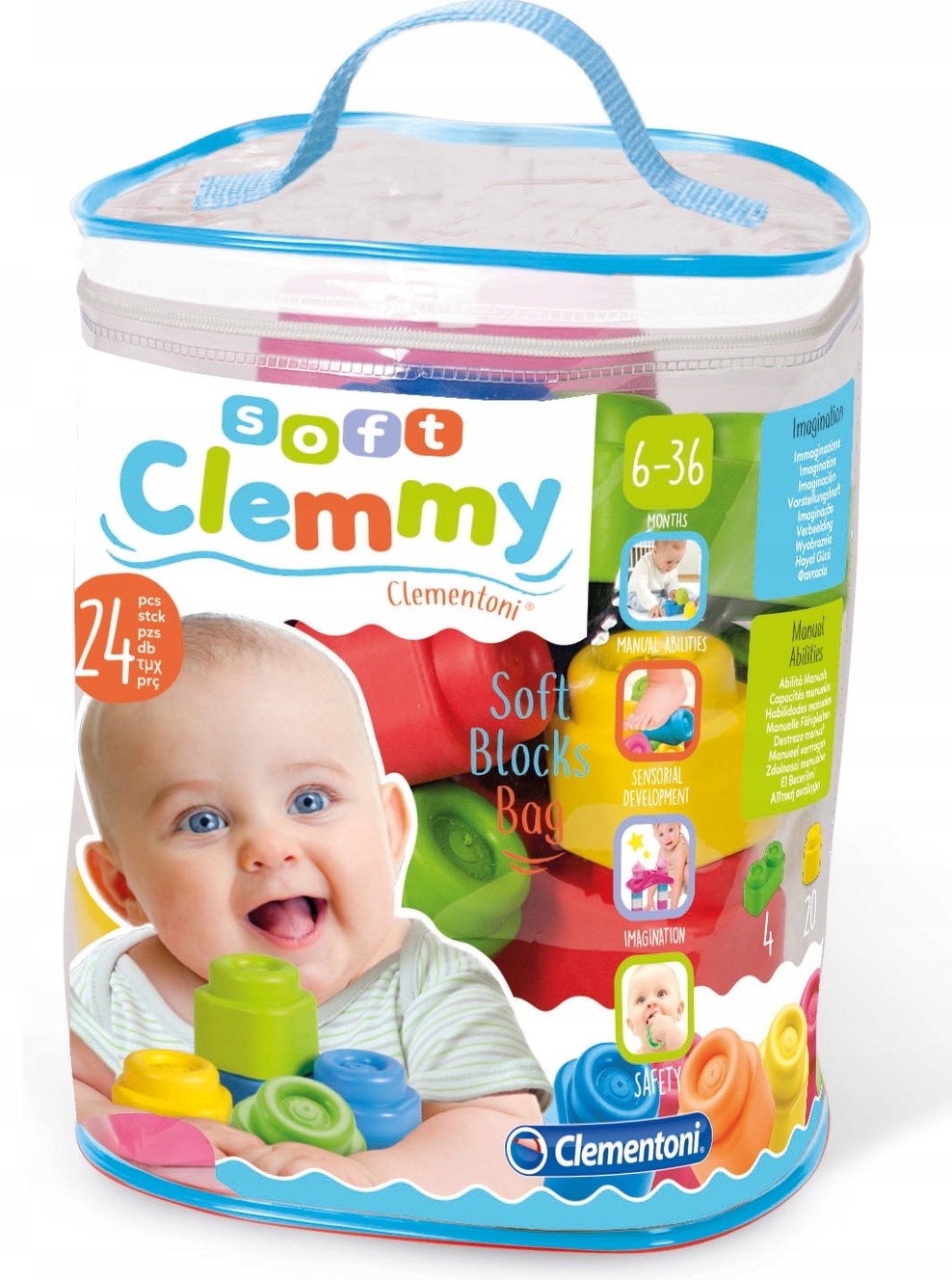 

Klocki Sensoryczne Soft Clemmy Clementoni 24 El.