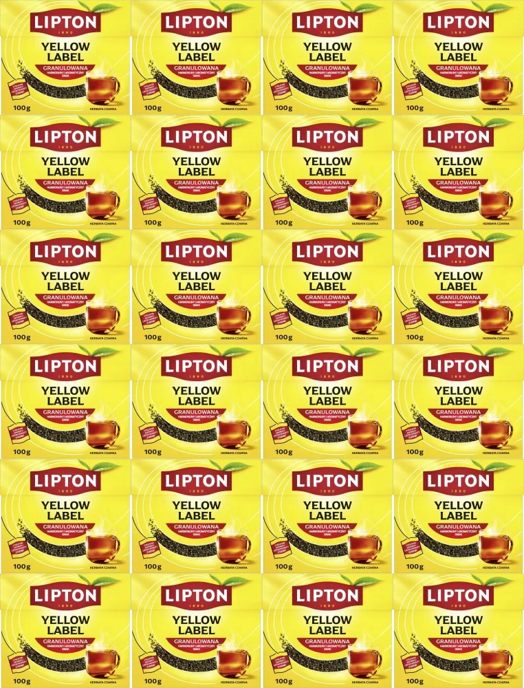 Herbata czarna granulowana Lipton Yellow Label 100g x24