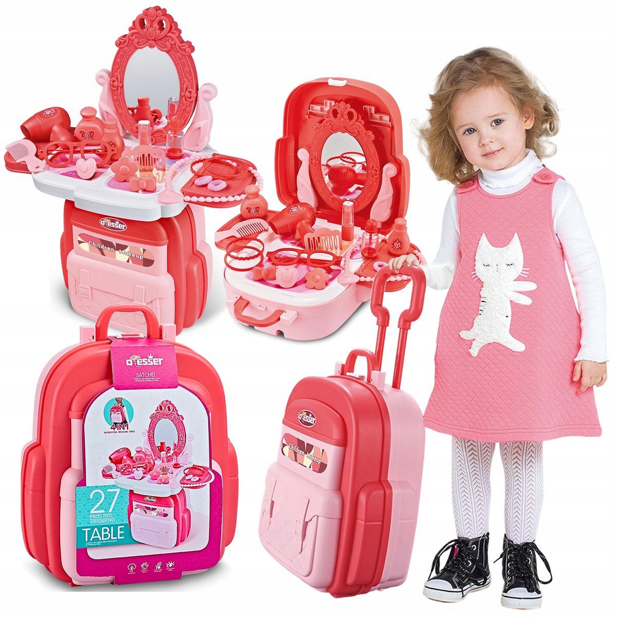 

Toaletka plecak kosmetyki biżuteria walizka luste