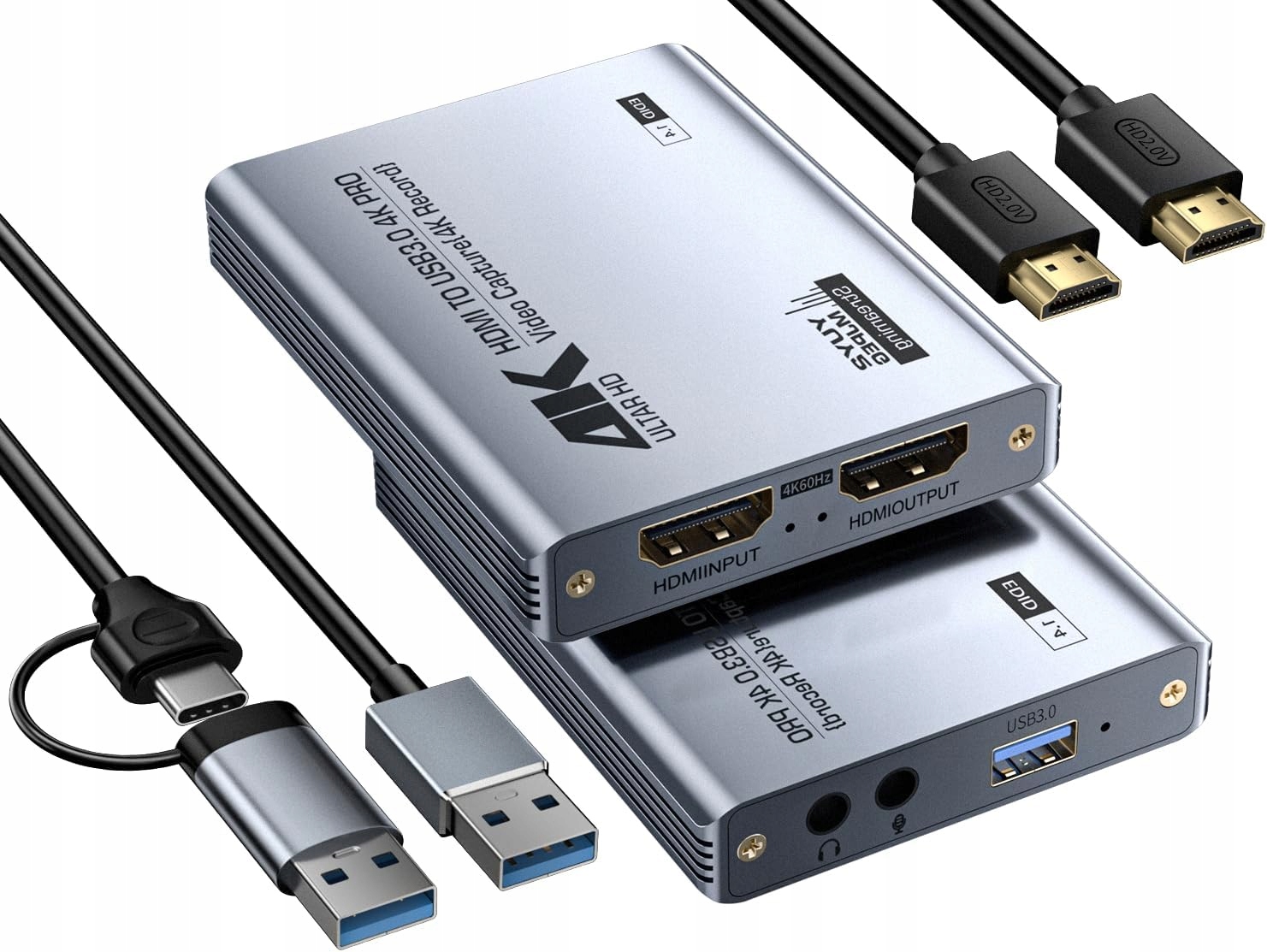 Karta Pro Snímání Videa Fulfalic Audio Rekordér Usb Karta 4K Hdmi