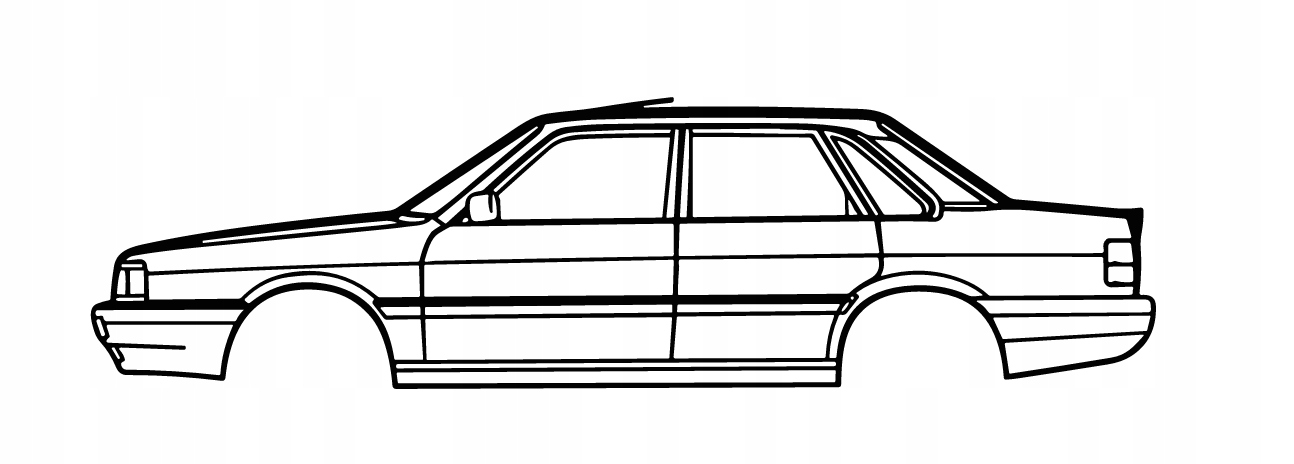 DEKORACJA ścienna Obraz samochód AUDI 90 Typ 85 1986