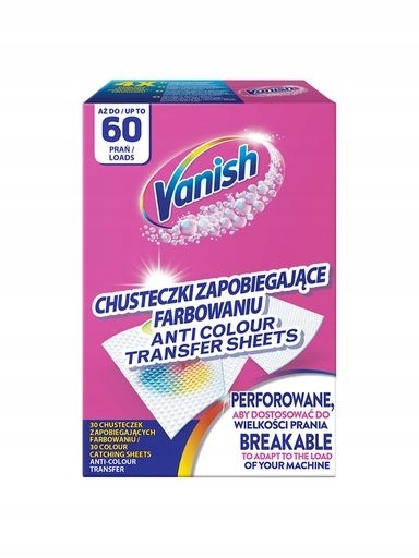 Levně Vanish Color Protect Ubrousky zachycující barvivo, 60 praní