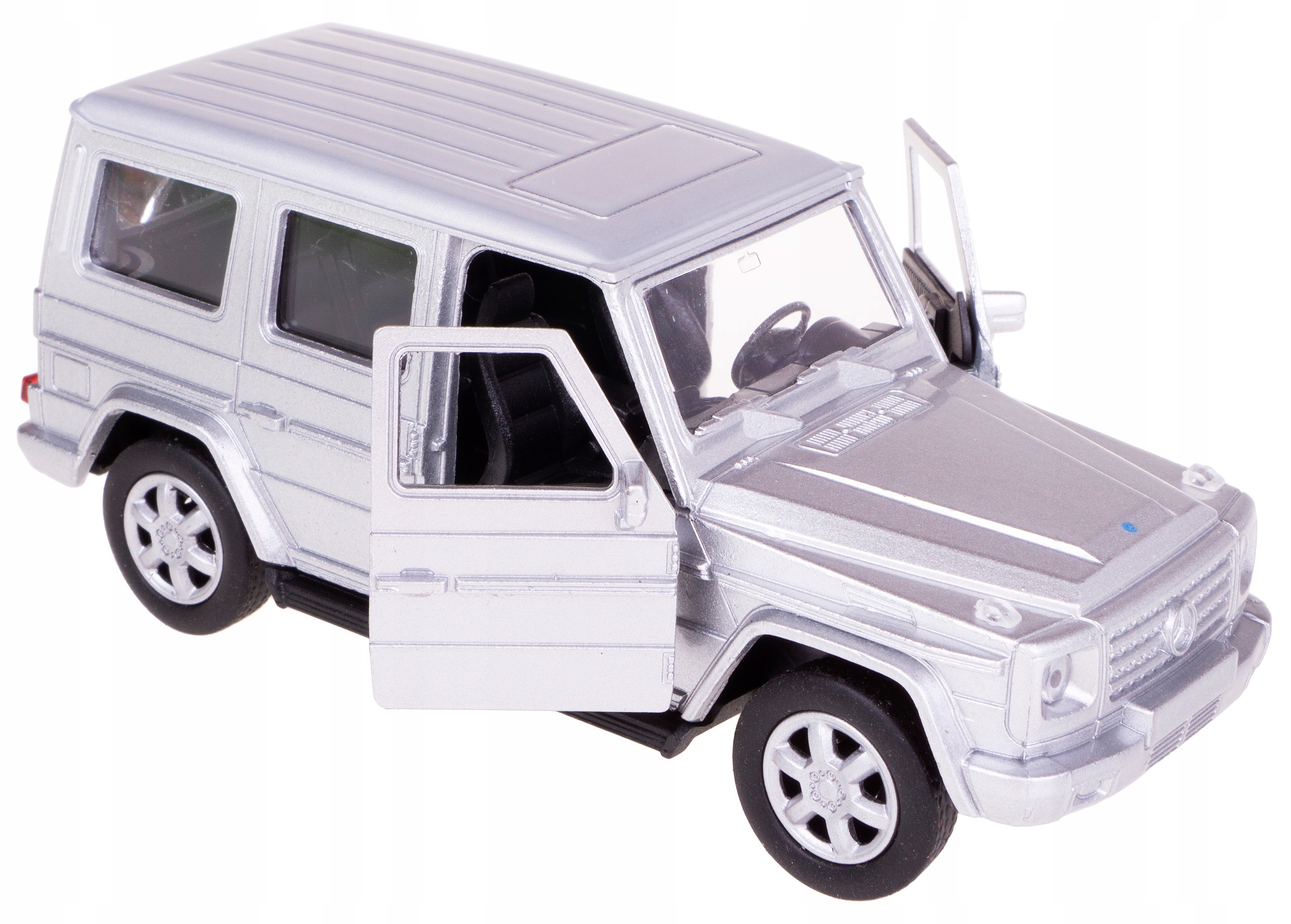 

Mercedes Benz G-class Model Metal Welly 1:34 Srebr