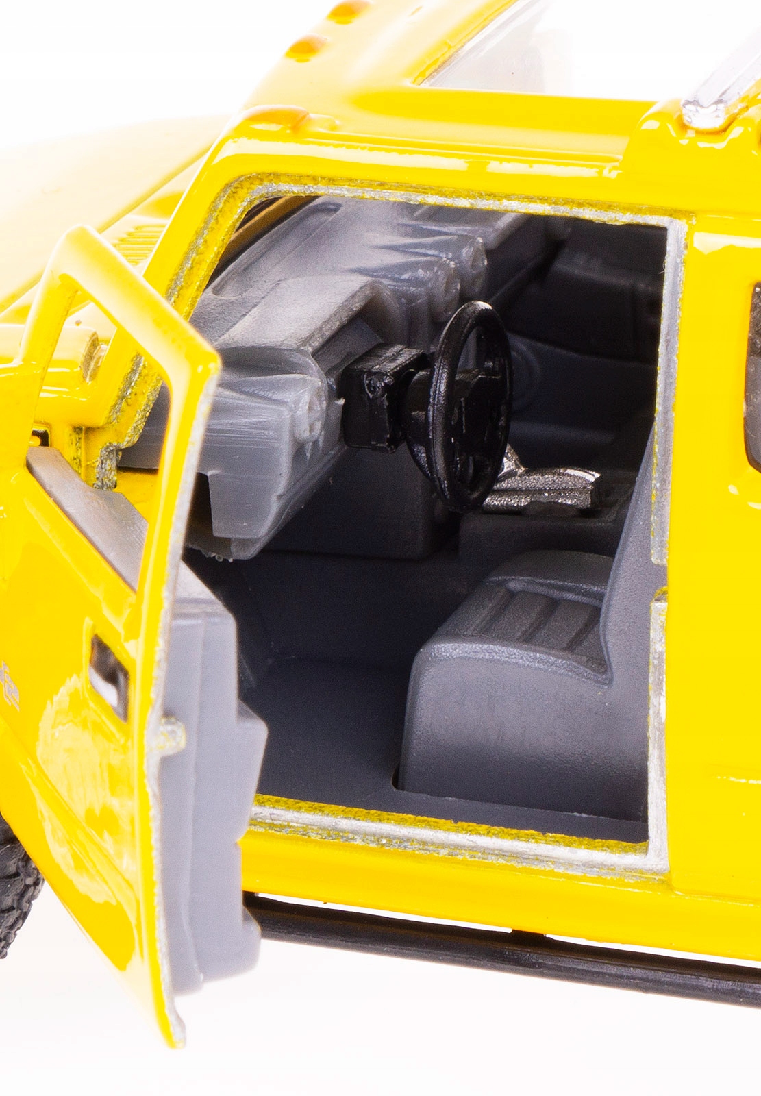 '08 HUMMER H2 SUV KINSMART MODEL METALOWY 1:40 ŻÓŁ Model Hummer H2