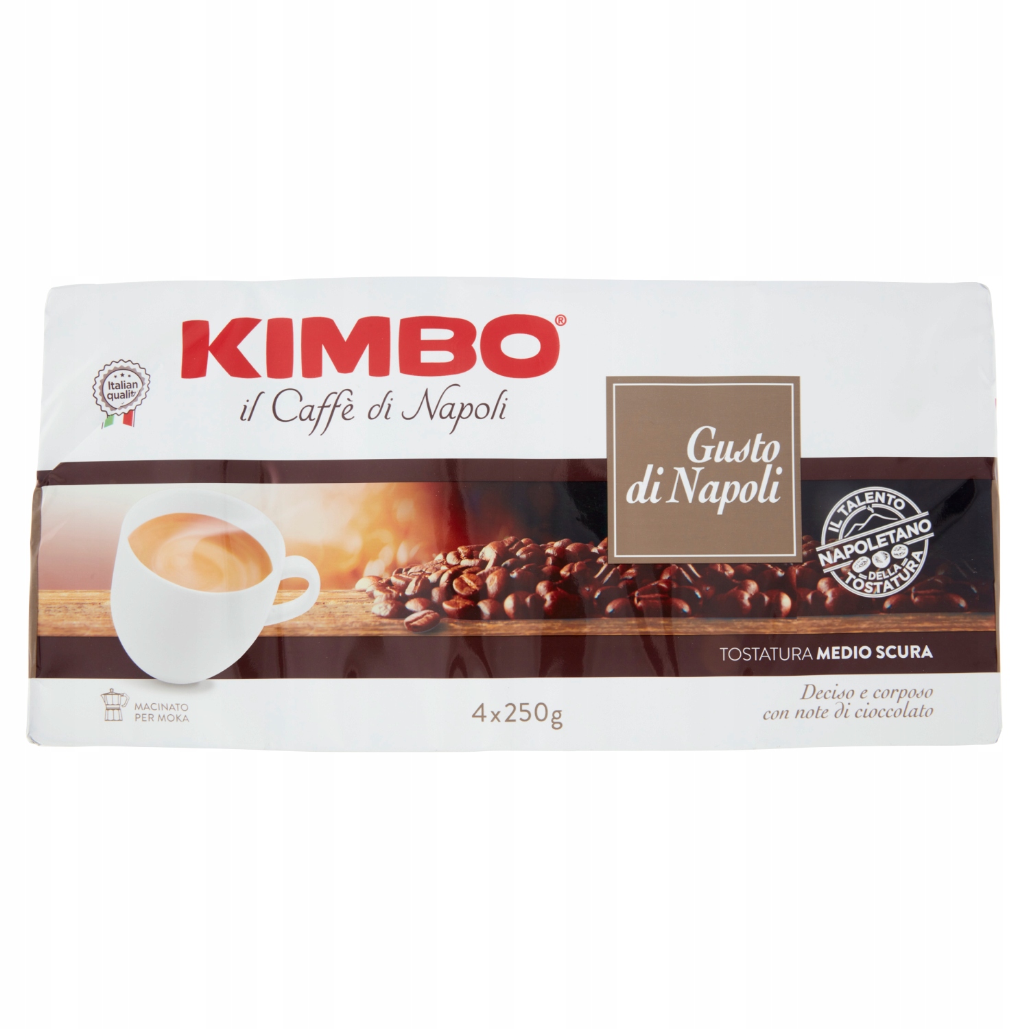 Włoska kawa mielona Kimbo Gusto di Napoli 4x250g espresso włoska