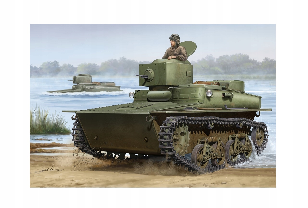 Sovětský tank T37 Amphibious model Trumpeter