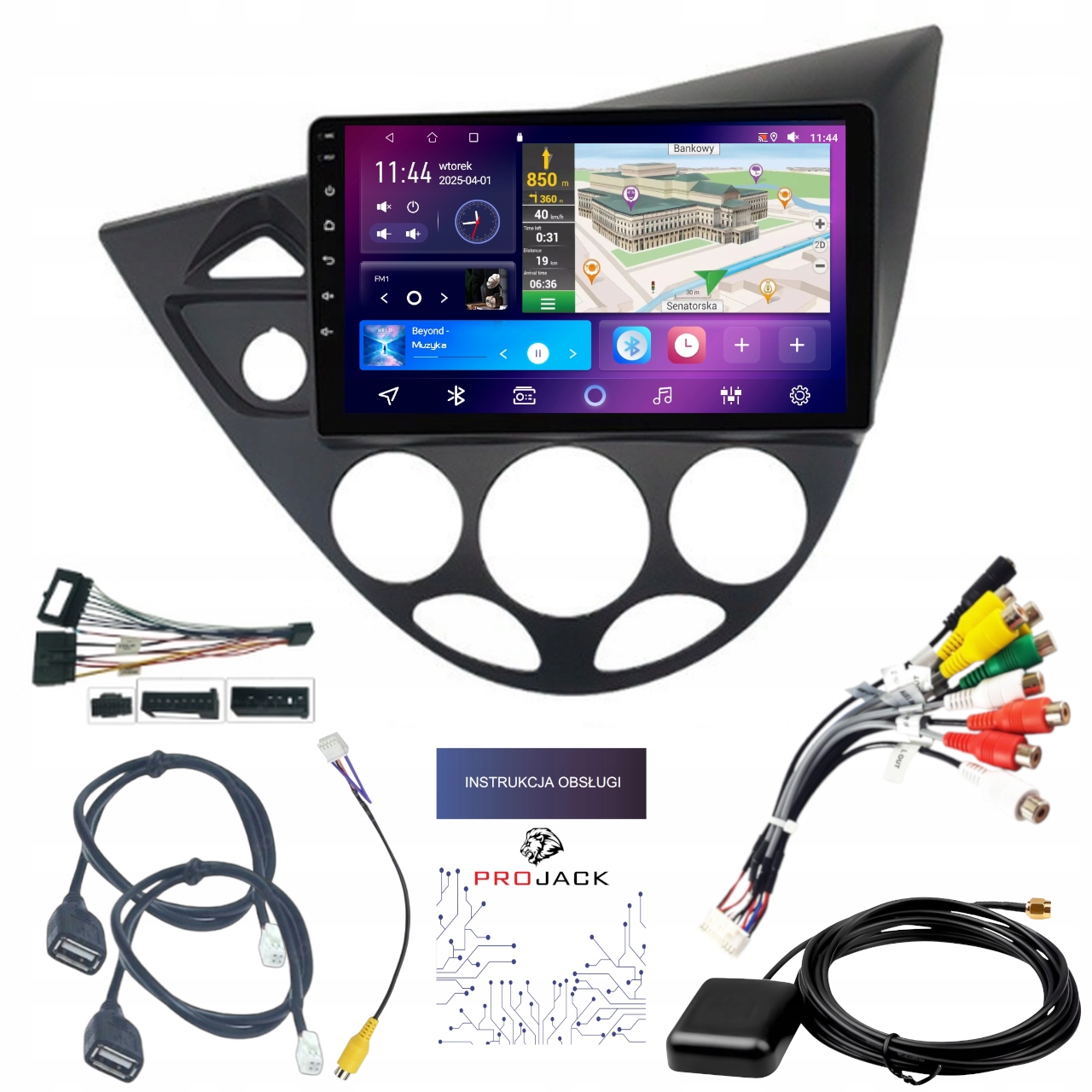 Autorádio Android Ford Focus 1999-2005 Carplay Wifi Usb 4GB 64GB