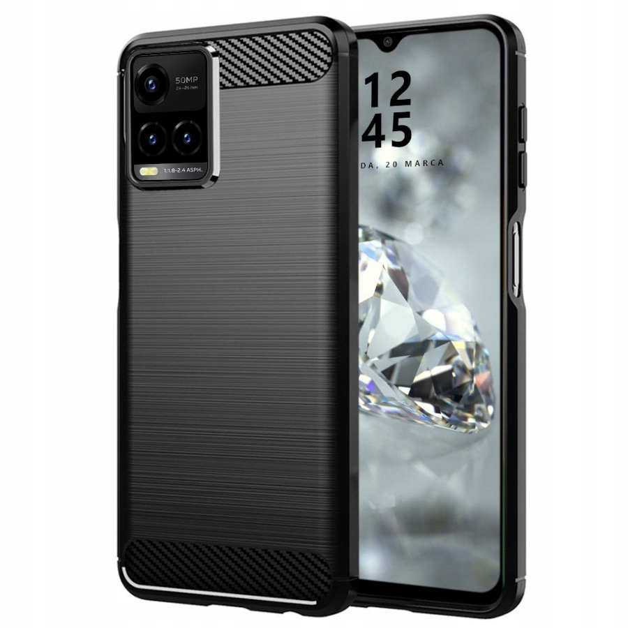 

Etui Do Vivo Y21S Y33S Pancerne Karbon Case
